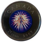 25 Cents - Elizabeth II (Congratulation 2007) -  anverso