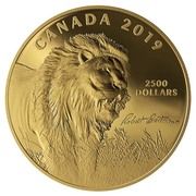 2500 Dollars - Elizabeth II (Into the Light - Lion) -  avers