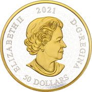 50 dollars - Élisabeth II (L'Avro Arrow) - avers