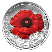 25 Cents - Elizabeth II (Remembrance; colored) - reverso