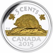 5 Cents - Elizabeth II (The Beaver) – Rückseite
