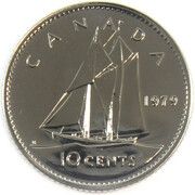 10 Cents - Elizabeth II (2nd portrait modified) – Rückseite