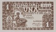 1 Peseta (Castelldefels) – dritto