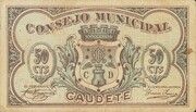 50 Céntimos (Caudete) – anverso