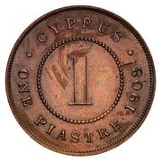 1 Piastre - Edward VII – rovescio