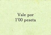 1 Peseta (Conchel de Cinca) – anverso