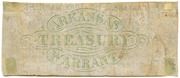 1 Dollar (Arkansas Treasury Warrant) – rovescio
