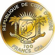 100 Francs CFA (Tutankhamun) – anverso