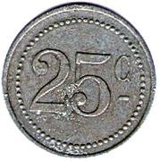 25 centimes - Crecy-en-Brie [77] – revers