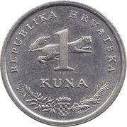 1 kuna (10e anniversaire) -  avers