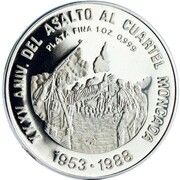 10 Pesos (Assault to the Moncada Garrison) -  voorzijde