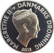 500 Kroner - Margrethe II (H.C. Ørsted - Electromagnetism) – anverso