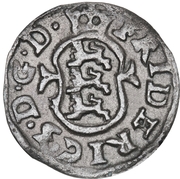 1 Skilling Dansk - Frederik III (Shield type IId) – anverso