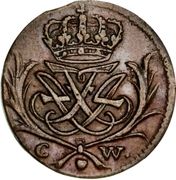 ½ Skilling Dansk - Frederik IV – anverso