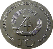 10 mark Johann Gutenberg – avers