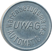 Jeton - UWAG Warenbezugsmarke (HL) – revers
