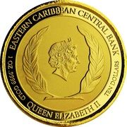 10 Dollars - Elizabeth II (Sisserou Parrot) – anverso