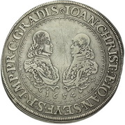 1 Thaler - Johann Christian and Johann Seyfried (Krummau) -  voorzijde
