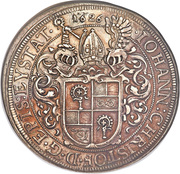 1 Thaler - John Christopher of Westerstetten -  voorzijde