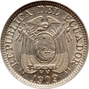 ½ Centavo – voorzijde