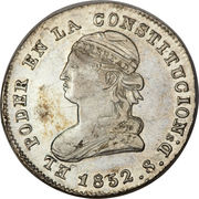 2 Reales – achterkant