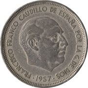 50 Pesetas - Francisco Franco -  dritto