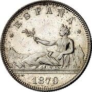 2 Pesetas - Provisional Government - Vorderseite
