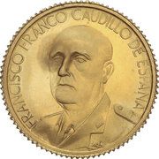 Medal - Francisco Franco (25 years of peace; 20 mm) -  dritto