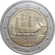 2 euros Antarctique -  avers