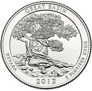 ¼ Dollar "Washington Quarter" (Great Basin - Silver Proof) -  anverso