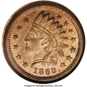 Token - United We Stand Civil War (Idian Head) – Vorderseite