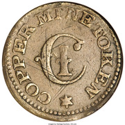 1 Cent - Civil War Token - Indian Head Copper Mine – rovescio