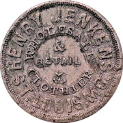 Civil War Merchant Token - Henry Jenkins Clothier (St. Louis, Missouri) – Vorderseite