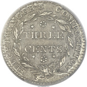 3 Cents - Hard Times Token - Feuchtwanger – реверс