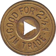 2½ Cents - W.E. Winterringer (Neligh, Nebraska) – rovescio