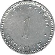 1 Cent (Brooklyn City Prison) – реверс