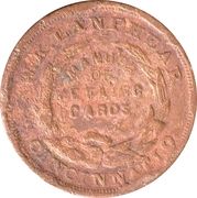 Civil War Merchant Token - Army & Navy (W.K. Lanphear) – Rückseite