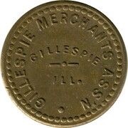 ¼ Cent - Gillespie Merchants Association (Gillespie, Illinois) – аверс