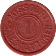 1 Mill - Sales Tax Token (Missouri) – аверс