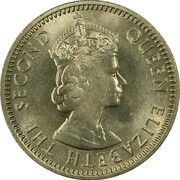 6 Pence - Elizabeth II (1st portrait) -  anverso