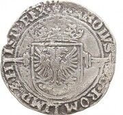 ½ Silver Real - Charles V – anverso