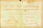 50 Céntimos (Formentera del Segura) – Vorderseite