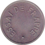 2 centimes Epi (Essai de frappe en aluminium) – revers