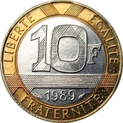 10 Francs - achterkant