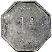 1 Franc - Société coopérative de Consommation de Trignac – reverso