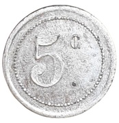 5 centimes - La Solidarité - Basse-Indre [44] – revers