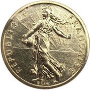 ½ Franc (Piefort Silver) -  voorzijde
