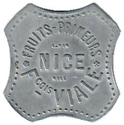 6 Francs François Viale Nice [06] – avers