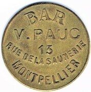 20 centimes - Bar V. Pauc - Montpellier [34] – avers