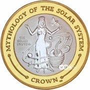 ½ Crown - Elizabeth II (Solar System) – реверс